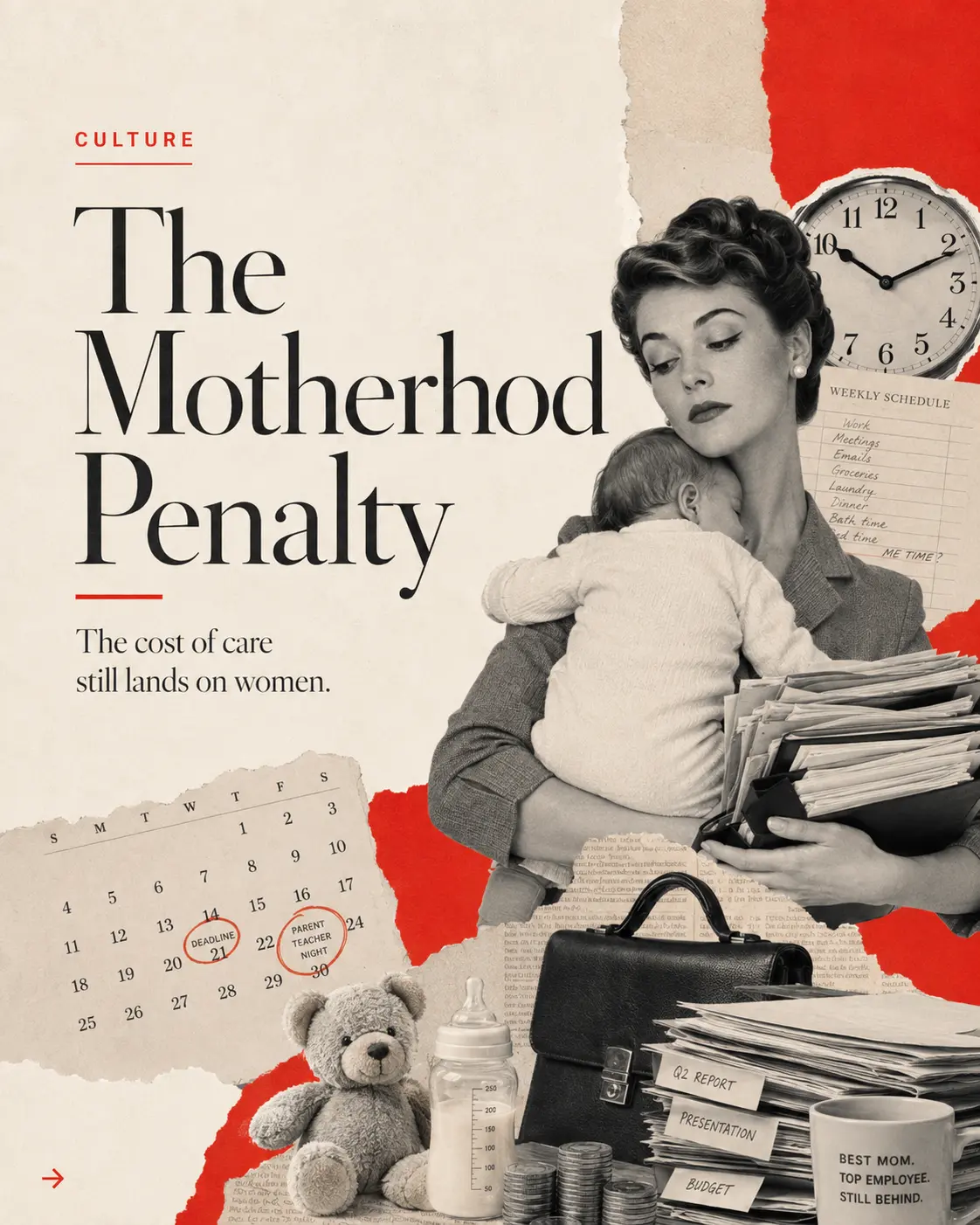 Cover artwork for The Motherhood Penalty
